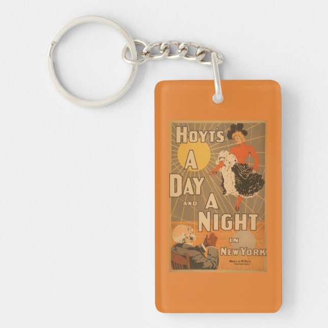 Hoyt's A day and a night in New York City Play Key Ring (Front)