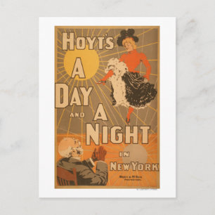 Hoyt's A day and a night in New York City Play Postcard