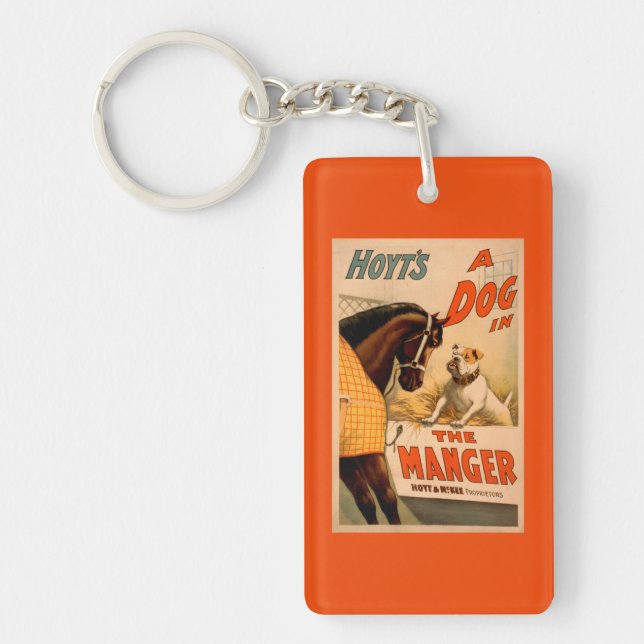 Hoyt's A dog in the Manger Theatre Poster Key Ring (Front)