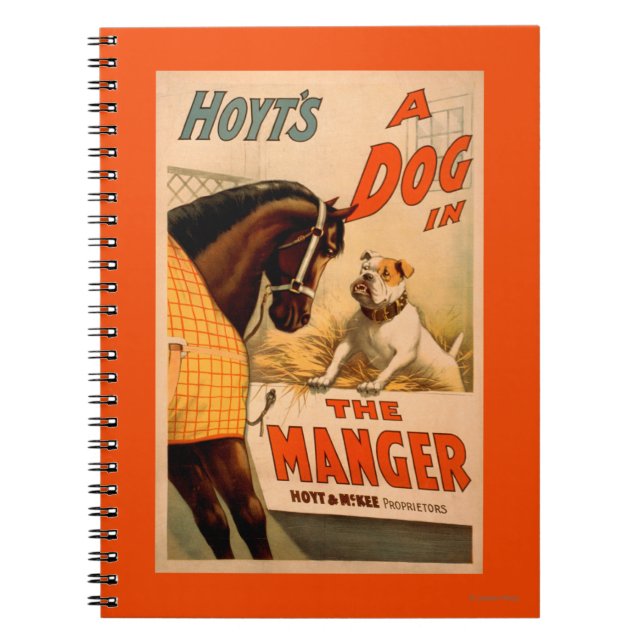 Hoyt's A dog in the Manger Theatre Poster Notebook (Front)