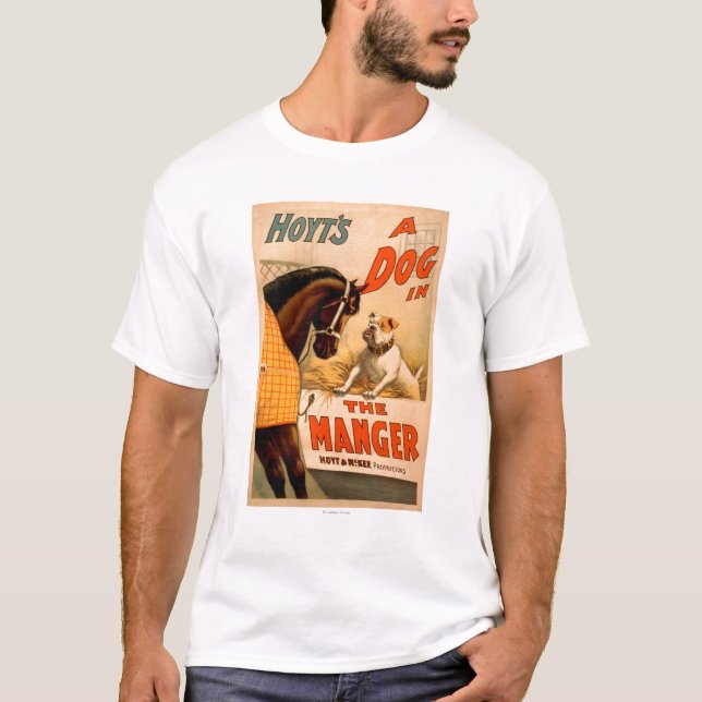 Hoyt's A dog in the Manger Theatre Poster T-Shirt (Front)