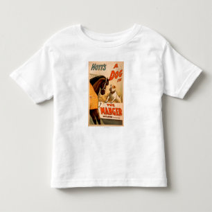 Hoyt's A dog in the Manger Theatre Poster Toddler T-Shirt