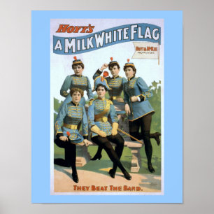 Hoyt's A Milk White Flag Vintage Theatre Poster