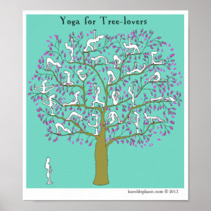 HP2356 "Harold's Planet" "Yoga for tree-lovers" Poster