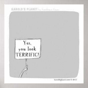 HP5043 "harold's planet" terrific Poster