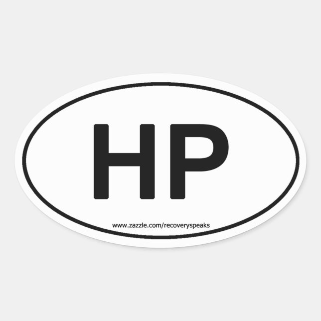 HP HIGHER POWER Oval Sticker (Front)
