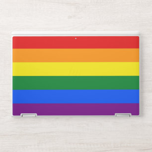 HP laptop skin with Pride Rainbow flag of LGBT