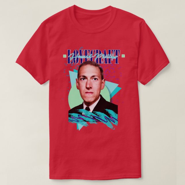 HP Lovecraft 1980s Idol T-Shirt (Design Front)
