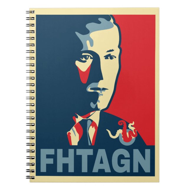 Hp Lovecraft FHTAGN Hope Style Notebook (Front)