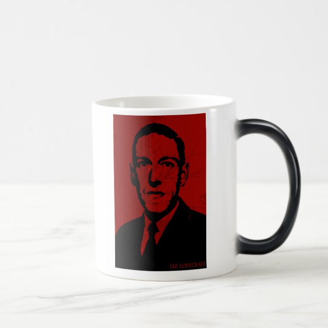 HP Lovecraft Portrait Mug (Right)