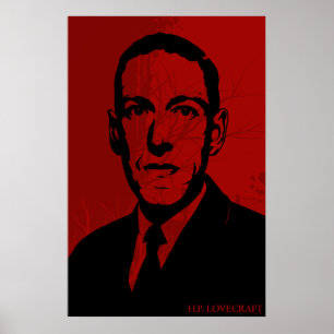 HP Lovecraft Portrait Poster