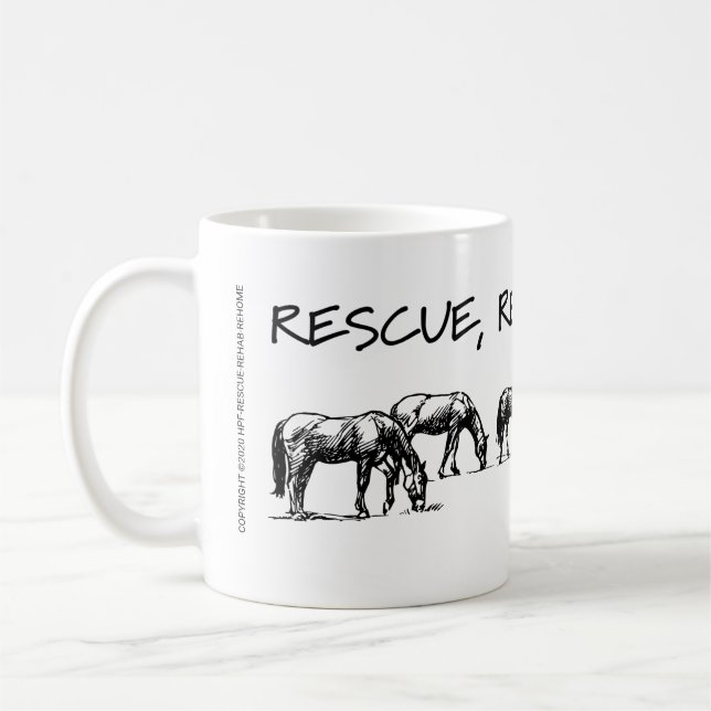 HPF Rescue, Rehab, Rehome Coffee Mug (Left)