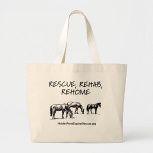 HPF Rescue, Rehab, Rehome Jumbo Tote Bag
