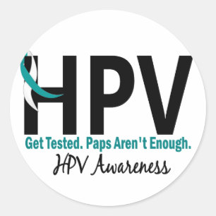 HPV Awareness 4 Classic Round Sticker