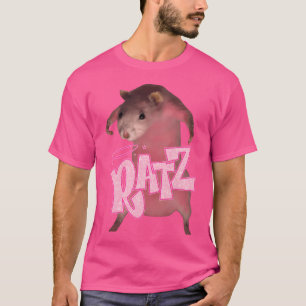 Hq Pink Rat Ratz Meme T-Shirt