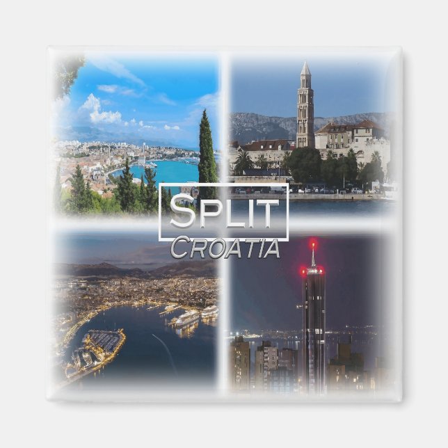 HR0027 Europe, Croatia, Split, fridge Magnet (Front)
