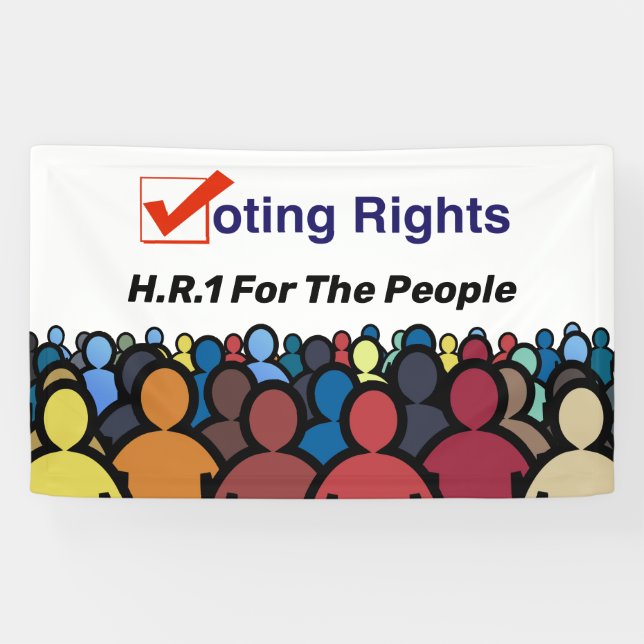 HR1 Voting Rights For The People Act Banner (Horizontal)