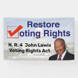 HR4 John Lewis Voting Rights Act Banner