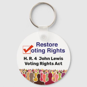 HR4 John Lewis Voting Rights Act Key Ring