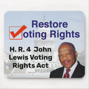 HR4 John Lewis Voting Rights Act Mouse Mat