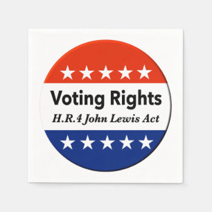 HR4 John Lewis Voting Rights Act Napkin