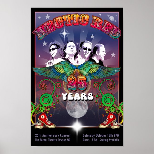 HR 25th Anniversary Poster with Concert Date (Front)