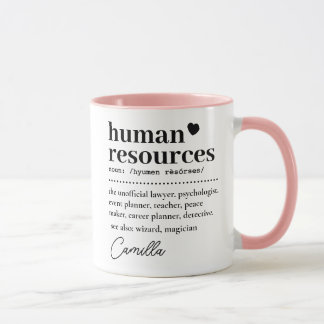 HR Appreciation Gift, Human Resources Definition Mug