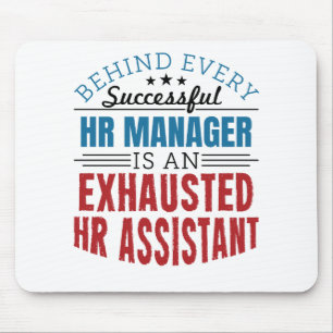 HR Assistant Funny Quote Human Resources Mouse Mat
