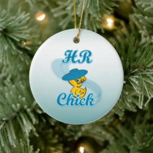HR Chick #3 Ceramic Tree Decoration