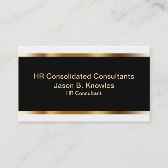 HR Consultant Business Cards (Front)