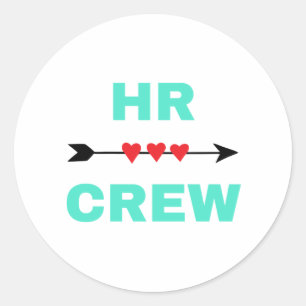 HR Crew 2 Classic Round Sticker