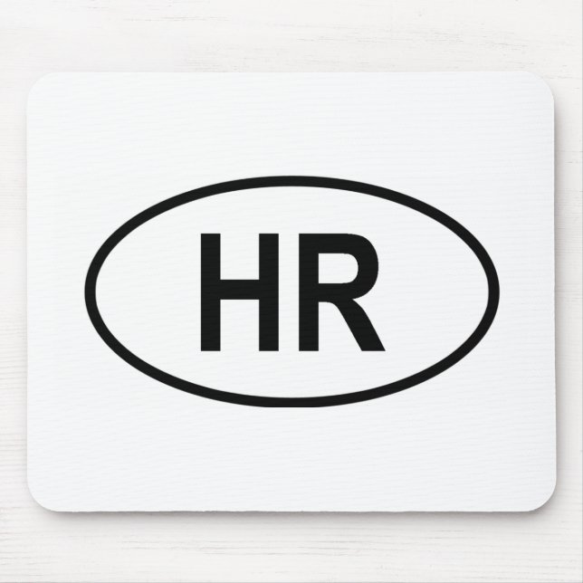 "HR" Croatia Mouse Mat (Front)