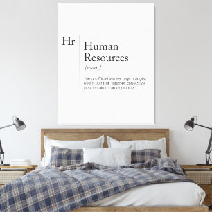 HR Definition dictionnary Canvas Print