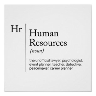 HR Definition dictionnary Poster