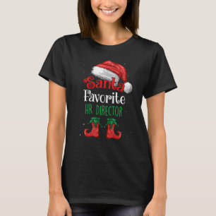 Hr Director Santa Favourite Claus Christmas Funny  T-Shirt