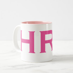 HR Hero Special Woman Human Resources Coworker Two-Tone Coffee Mug
