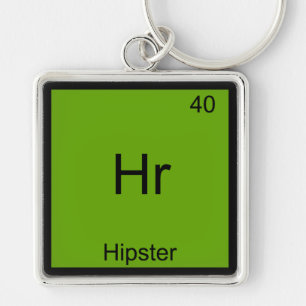 Hr - Hipster Funny Element Meme Chemistry T-Shirt Key Ring