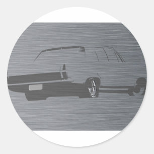 HR Holden Stainless Steel Classic Round Sticker