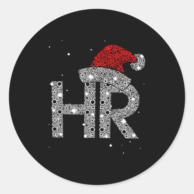 Hr Human Resource Jobs - Funny Christmas Gift  Classic Round Sticker (Front)