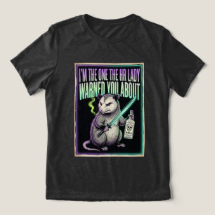 HR Nightmare Possum Funny Employee Appreciation Tri-Blend Shirt