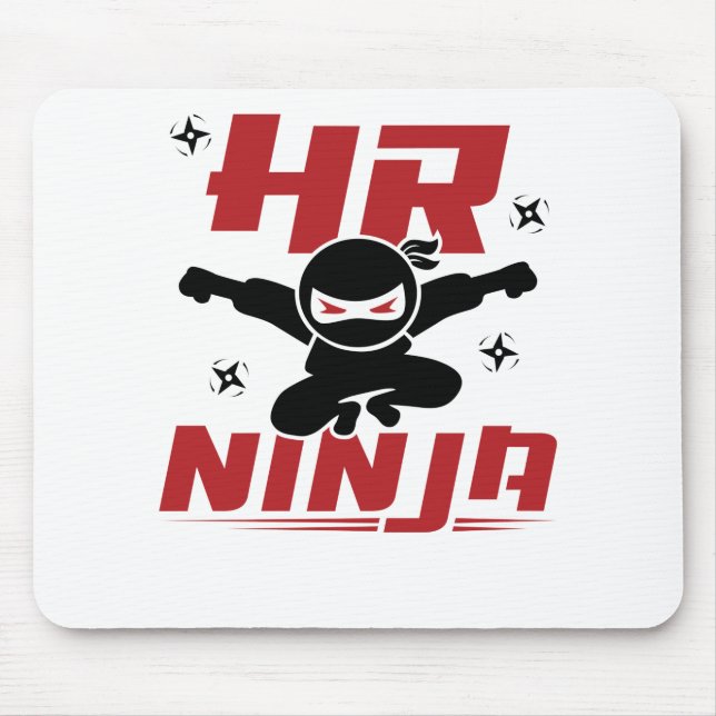HR Ninja Human Resources Mouse Mat (Front)