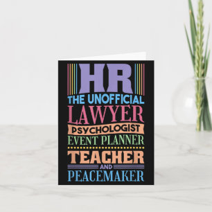 Hr Office And Human Research Quote Card