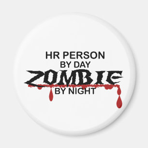 HR Person Zombie Magnet