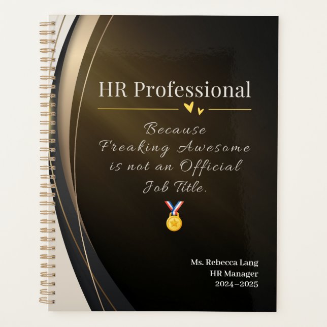 HR Professional Planner – Funny Custom Gift (Front)