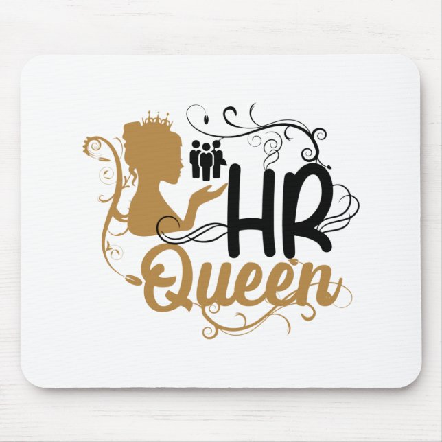 HR Queen Human Resources Women Mouse Mat (Front)