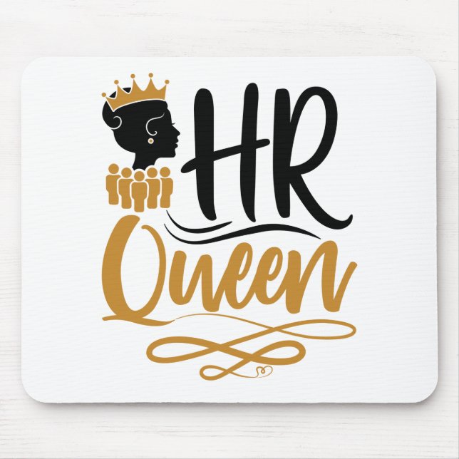 HR Queen Human Resources Women Mouse Mat (Front)