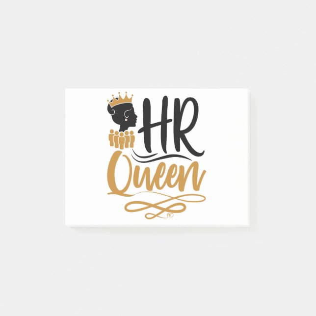 HR Queen Human Resources Women Post-it Notes (Front)