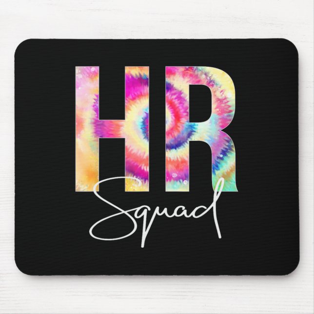 HR Squad Tie Dye Back To School women appreciation Mouse Mat (Front)