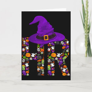 Hr Witch Human Resources Pumpkin Halloween Costume Card