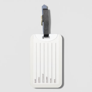 Hraunfossar waterfall in Iceland luggage tag